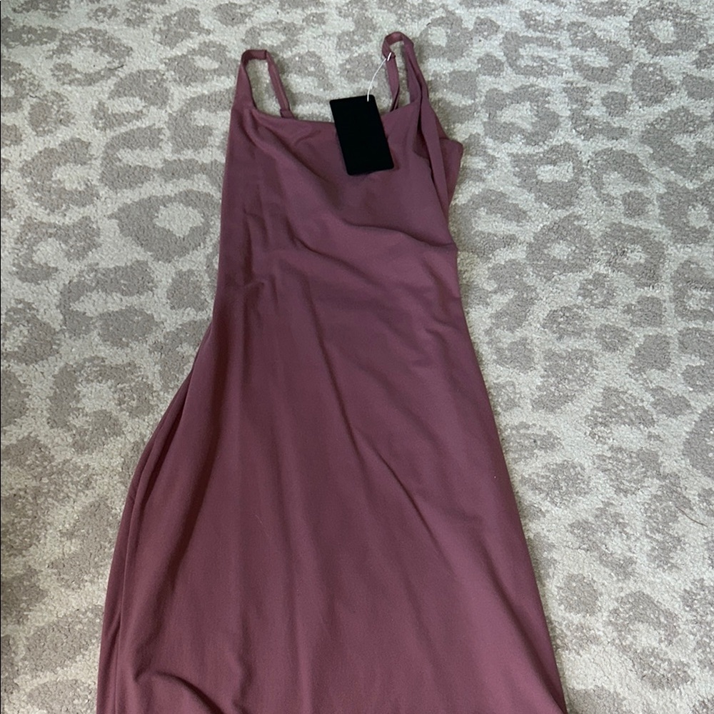 Alphalete twist back mini dress